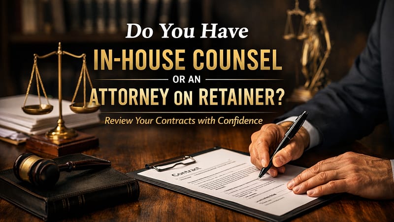 In-House Counsel or Retainer? Contract Risks Explained