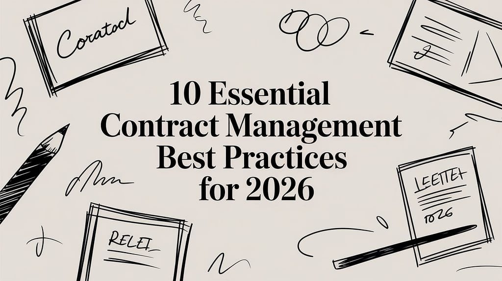 10 Essential Contract Management Best Practices for 2026 - Legal Chain