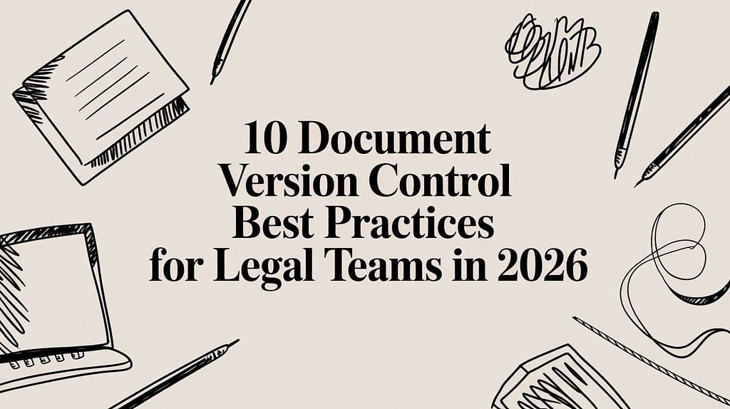 10 Document Version Control Best Practices for Legal Teams in 2026 ...