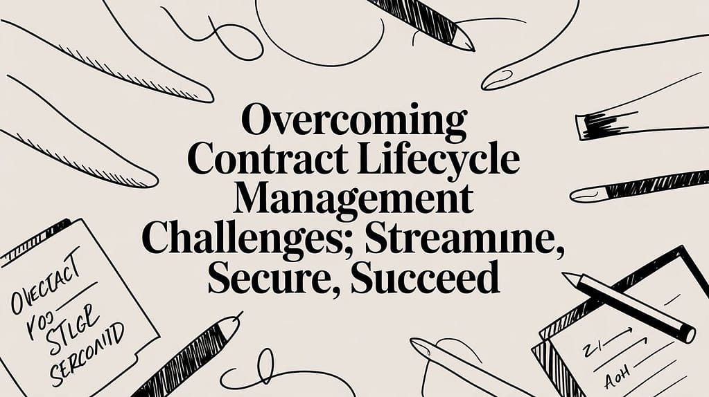 Overcoming contract lifecycle management challenges: Streamline, Secure, Succeed