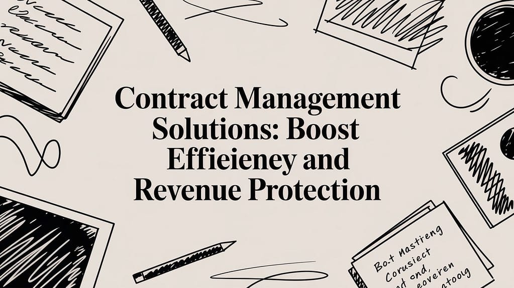 Contract Management Solutions: Boost Efficiency and Revenue Protection