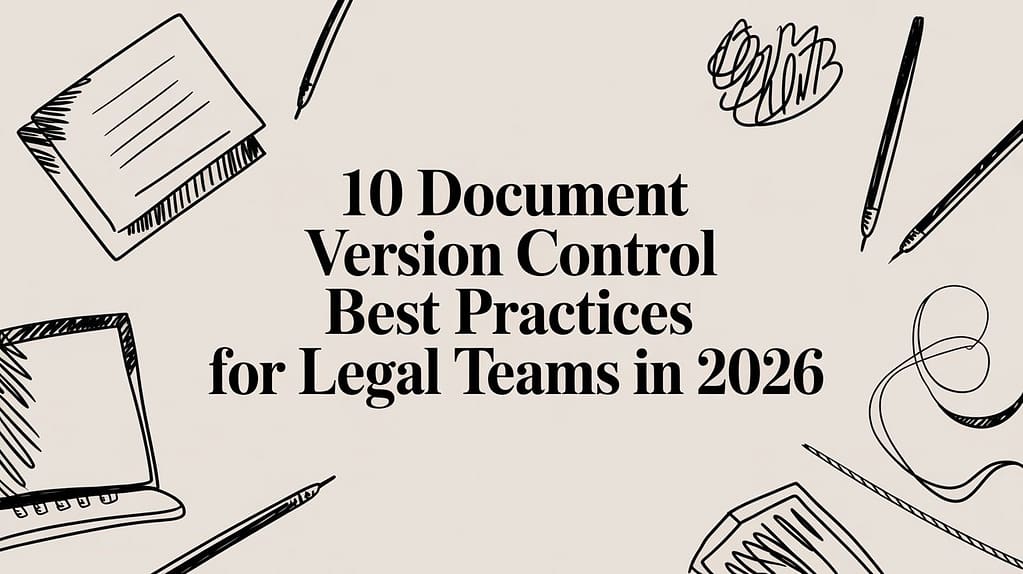 10 Document Version Control Best Practices for Legal Teams in 2026