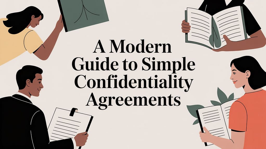 A Modern Guide to Simple Confidentiality Agreements