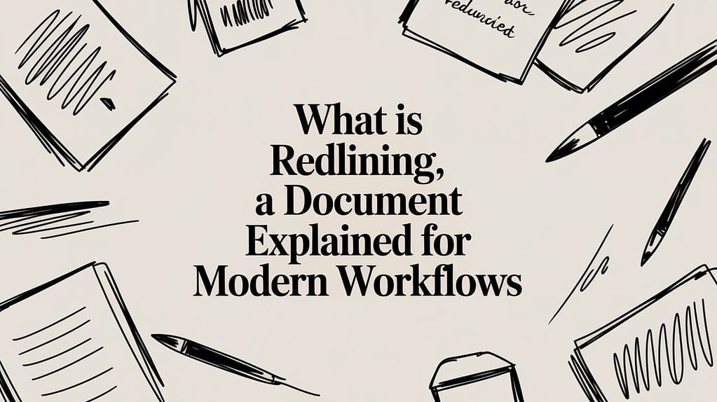 What Is Redlining a Document Explained for Modern Workflows