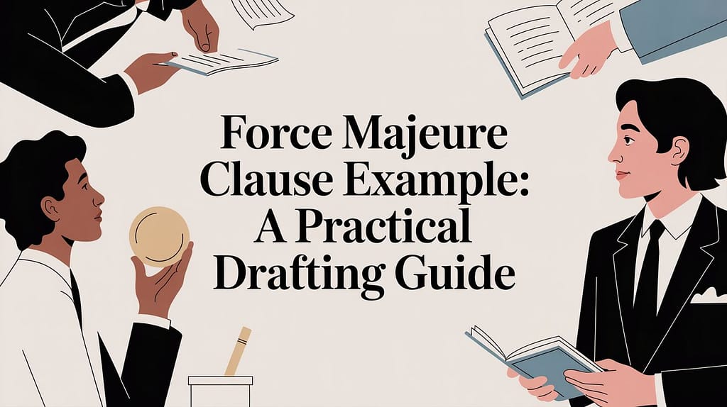 Force Majeure Clause Example: A Practical Drafting Guide