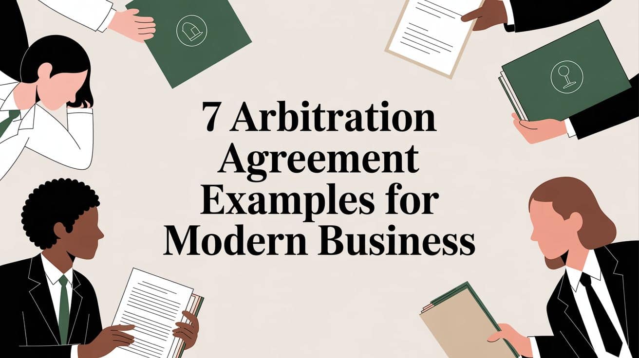 7 Arbitration Agreement Examples for Modern Business