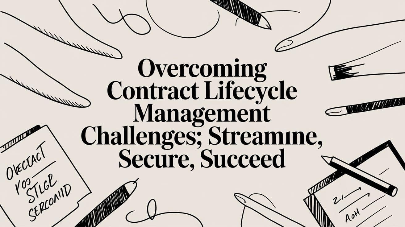 Overcoming contract lifecycle management challenges: Streamline, Secure, Succeed