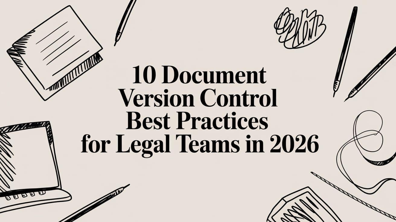 10 Document Version Control Best Practices for Legal Teams in 2026