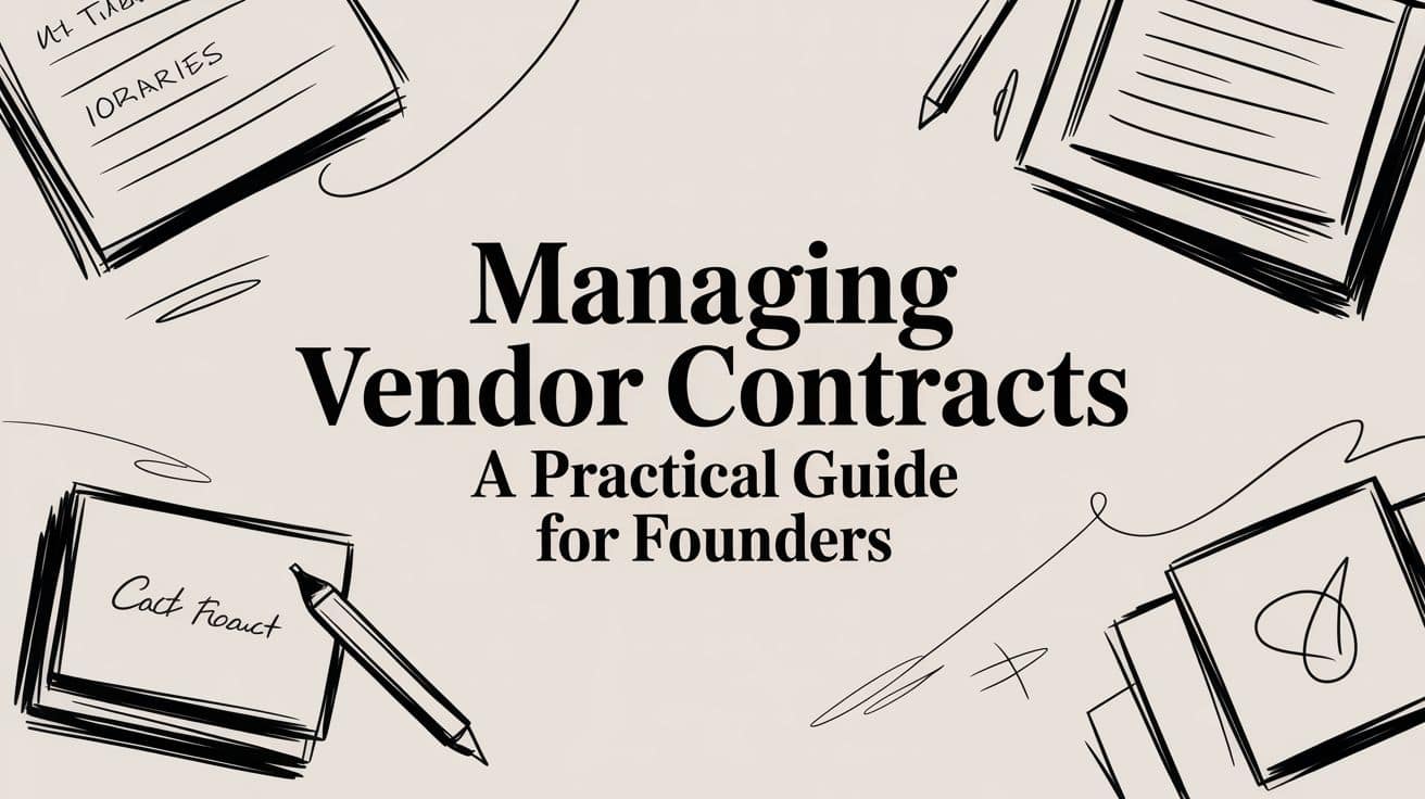 Managing Vendor Contracts A Practical Guide for Founders