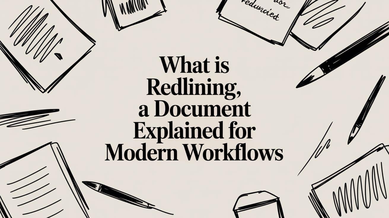 What Is Redlining a Document Explained for Modern Workflows