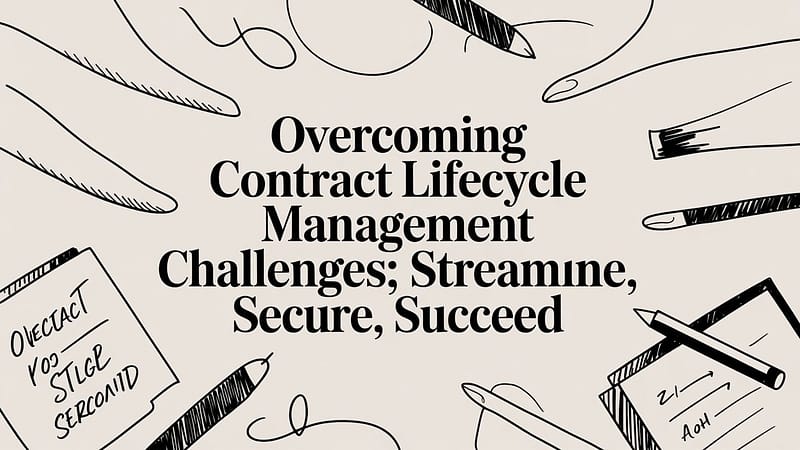 Overcoming contract lifecycle management challenges: Streamline, Secure, Succeed