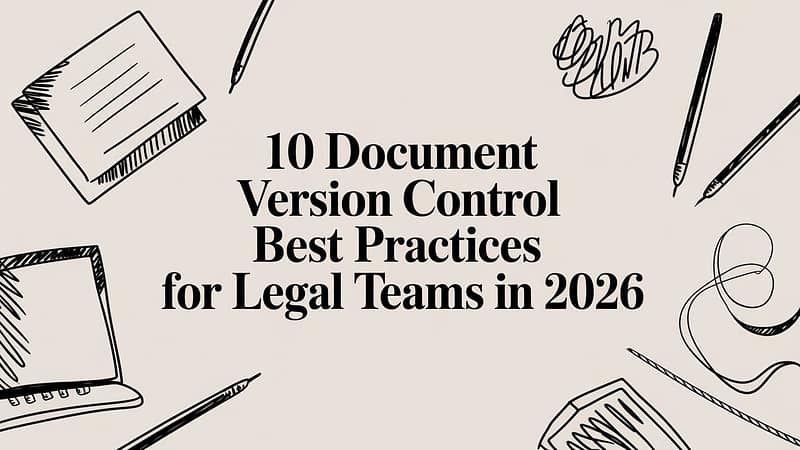 10 Document Version Control Best Practices for Legal Teams in 2026