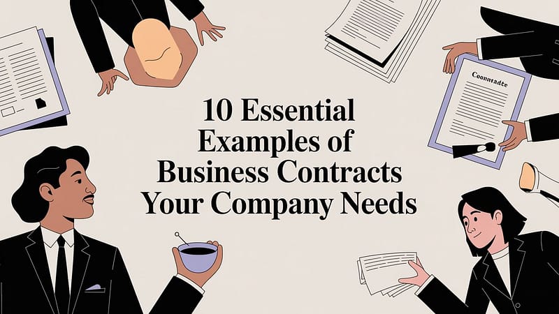 10 Essential Examples of Business Contracts Your Company Needs