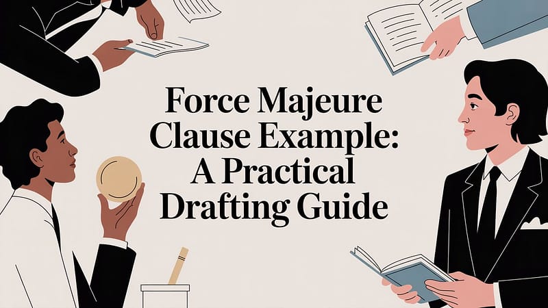Force Majeure Clause Example: A Practical Drafting Guide