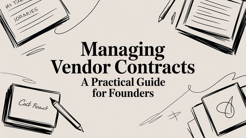 Managing Vendor Contracts A Practical Guide for Founders