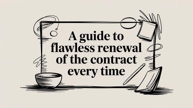 A Guide to Flawless Renewal of the Contract Every Time