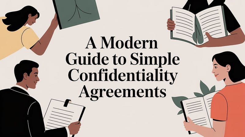 A Modern Guide to Simple Confidentiality Agreements