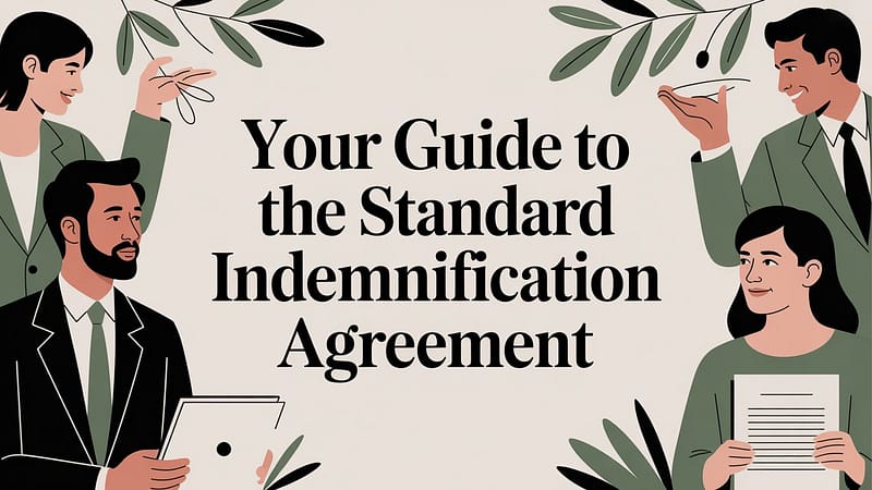 Your Guide to the Standard Indemnification Agreement