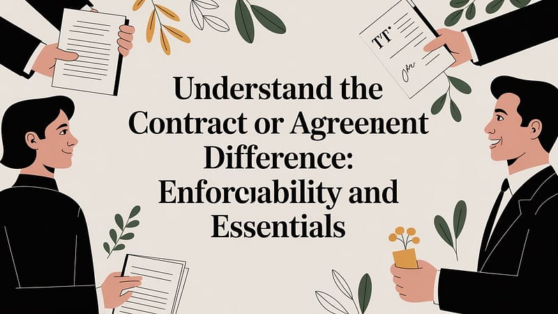 Contract or Agreement Difference: A Guide for Businesses and Founders